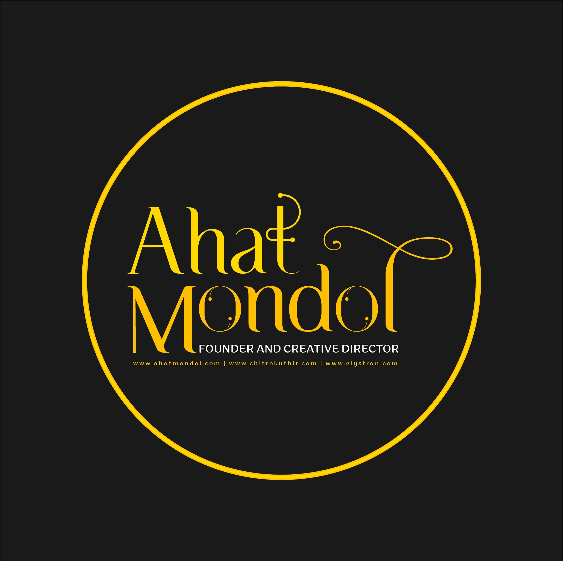 Ahat Mondol brand identity, logo design