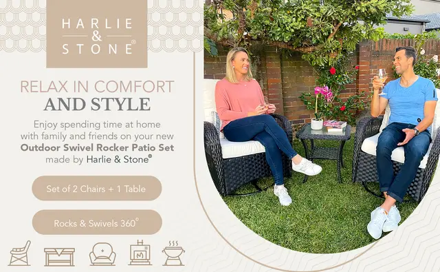 Harlie & Stone Amazon A+ Content, full brand and lifestyle hero panel