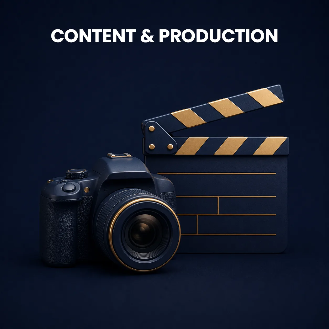 Content & Production services overview, video editing and photo editing